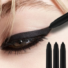 3PCS Waterproof Lasting Matte Eyeliner Gel Pencil Black Quick Drying Sweatproof Smudge Proof Natural Eye Liner Gel Pen Makeup