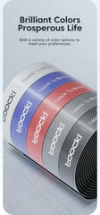 Cable organizer tape roll bundle in blue red gray and black colors