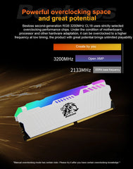 مجموعة ذاكرة الوصول العشوائي Bestoss Memoria RAM RGB DDR4 8GB 16GB 32GB (2x16GB) 3200 3600MHz 288pin 1.2V DIMM RAM لأجهزة الكمبيوتر المكتبية