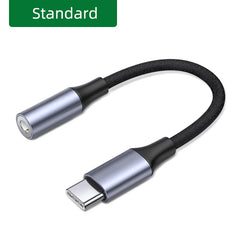 محول صوت USB C إلى 3.5 مم من النوع C إلى مقبس سماعة رأس مساعد 24 بت / 96 كيلو هرتز كابل HiFi DAC لهاتف Galaxy S23 S23 + Ultra S22 S21 S20
