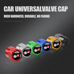 4PCS Car Badge Wheel Tires Valve Caps Metal Tyre Dust Covers For Toyota Fortuner Chr Verso Prius Hiace Trd Yaris Corolla Camry