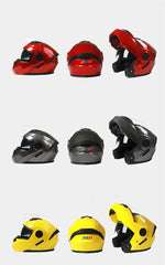 BLD Personalised Motorcycle Full Face Helmet Men Women Fashion Dual Lens Helmets Motocross Racing Modular Flip Up Casco Moto