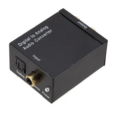 Digital fiber coaxial to Analog Digital to Analog decoding digital to analog audio converter