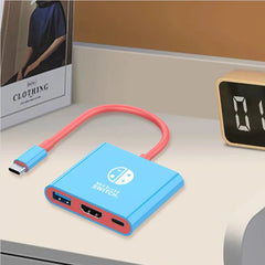 The USB-C to HDMI adapter supports 4K/1080P TV mode switching and is compatible with a variety of models