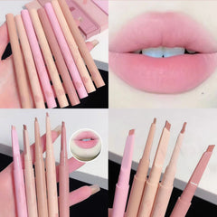 محدد شفاه MUGE LEEN Dessert Lip Liner يدور تلقائيًا، مقاوم للماء، يدوم طويلًا، محدد شفاه جل Perfect Pout Lip Liner | يأتي بشكل طبيعي