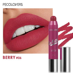 Color Velvet Matte Lipstick Pen Red Lip Liner Waterproof Long-lasting Non-stick Cup Color Lipstick
