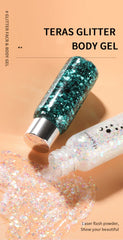 Eye Glitter Nail Hair Body Face Gel Art Waterproof High Gloss Glitter Body Multifunctional Makeup Decoration Party Festival