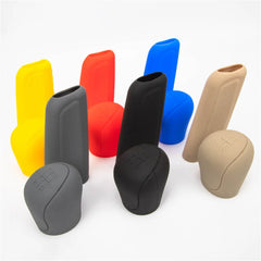 Silicone Gear Shift Knob Cover Handbrake Non Slip Grip Handle Case Automobiles Gear Shift Collars Car Interior Accessories