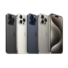 هاتف iPhone 15 Pro Max الأصلي ثنائي الشريحة eSIM بشاشة 6.7 بوصة وشاشة Super Retina XDR OLED أصلية بتقنية LTPO وFace ID وNFC A17Pro بسعة 8 جيجابايت وذاكرة وصول عشوائي 256/512 جيجابايت وشبكة 5G