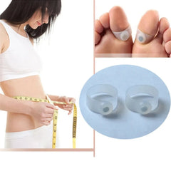 2pcs/Pair Magnetic Therapy Toe Rings Lose Weight Burn Fat Slimming Feet Massager for Toe Correction Accessories