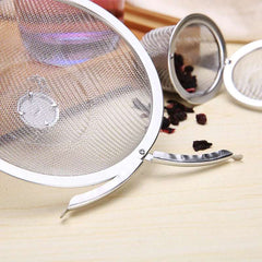 Herbal Ball Tea Spice Strainer Durable Silver Reusable Stainless Mesh Teakettle Locking Tea Filter Infuser Spice Kitchen 5 Sizes