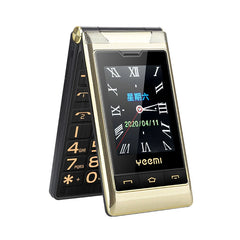Yeemi G10-C 2G GSM Dual SIM Dual Screen Flip Feature Phone Big Fronts For Elder 2.8 inch FM Mp3/Mp4 Bluetooth Cheap Cellphone