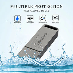 محركات أقراص فلاش USB من لينوفو بسعة 16 تيرابايت، محرك أقراص USB 3.0 معدني، محرك أقراص USB 8 تيرابايت OTG عالي السرعة، ذاكرة USB محمولة بسعة 4 تيرابايت و2 تيرابايت لأجهزة الكمبيوتر المحمولة