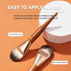 Hot Sale Flat Head Makeup Brush GECOMO Foundation Brush Quickly Apply Foundation Makeup
