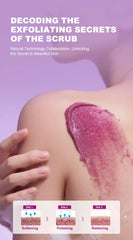 500g Lavender Body Scrub Shea Butter Exfoliating Deep Cleansing Dead Skin Removal Whitening Moisturizing Smooth Skin Body Care