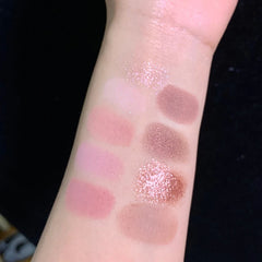 DIKALU Spring And Summer New Eyeshadow Palette Oh Rosy Nine Palace Grid Auto Focus Low Saturation Smoke Powder Rose Plate