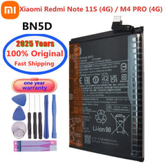 2025 Years BN5D Original Battery For Xiaomi Redmi Note 11S 11 S 4G / M4 Pro M4Pro 4G 5000mAh Phone Battery Bateria Batteries
