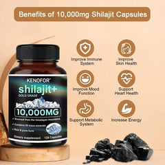 Shilajit Purest Himalayan Shilajit Resin - Gold Grade with Fulvic Acid and 85+ Trace Mineral Complex for Energy & Immune Support