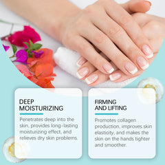 Crepe Begone Firming Hand Cream - Anti-Aging Treatment for Dry Skin, Visibly Smooths & Plumps, 75g/2.65oz