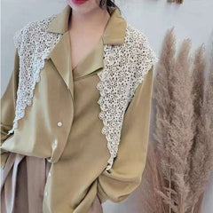 Women Shrugs Lace Hollow Out Female Summer Casual All-match Shawls Simple Scarf-collar Sleeveless Knitted Tops Korean Style Chic
