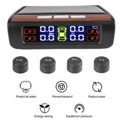 Tire Pressure Monitoring System Temperature Warning New C External Battery Version Sensors Solar TPMS Car Tyre Pressure Monitor