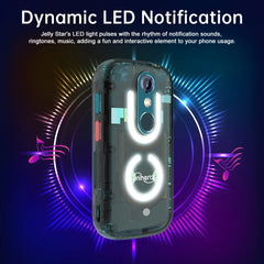 Unihertz Jelly Star Mini Smartphone Android 13 8GB 256GB Led Light Unlocked Transparent Backshell Cellphones 48MP 3 inch Phone
