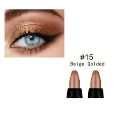 16 Colors Pearlescent Eyeliner, Color Glitter Waterproof Long-Lasting Eye Makeup Non-smudge Eyeliner