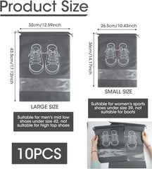 5/10PCS Shoes Storage Organizer Bags Non-Woven Shoe Dust Bags Portable Travel Shoe Bag Shoes Storage Packing Pouch Organizers
