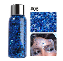 Eye Glitter Nail Hair Body Face Gel Art Waterproof High Gloss Glitter Body Multifunctional Makeup Decoration Party Festival