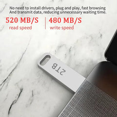 محرك أقراص فلاش USB 3.2 عالي السرعة من شاومي بسعة 2 تيرابايت، محرك أقراص USB محمول مقاوم للماء بسعة 1 تيرابايت و512 جيجابايت و256 جيجابايت، جديد
