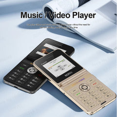 هاتف محمول SERVO Pocket S1 بأربع بطاقات SIM قابل للطي، اتصال سريع، GSM، صوت سحري، مصباح يدوي، تسجيل مكالمات، MP4، FM، نسيج، هواتف خلوية