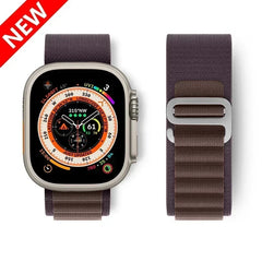 Alpine loop Strap for Apple watch Ultra Band 49mm 45mm 46mm 44mm 41mm 42mm 40mm Nylon bracelet correa series 10 9 8 7 SE 6 5 4 3