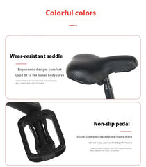 Cycling City Mini Folding Bicycle 12 Small Bike For Male And Female Students Portable Ultra Light Transmission Disc Brakes