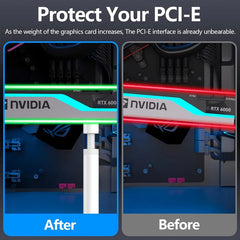 GPUHOLD Graphics Card Bracket GPU Holder Video Card Support Stand Aluminum Vertical Telescopic Rotating GPU Stand
