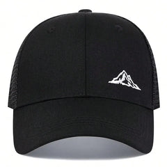 Unisex Mountain Range Embroidery Baseball Net Caps Spring Summer Outdoor Adjustable Casual Hats Dad Hat Sunscreen Hat