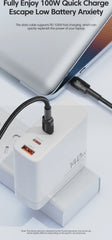 كابل Toocki 100 واط من النوع C إلى USB C بتقنية PD 3.0 للشحن السريع 4.0 من النوع C إلى النوع C لأجهزة iPhone 15 وMacbook وSamsung وXiaomi