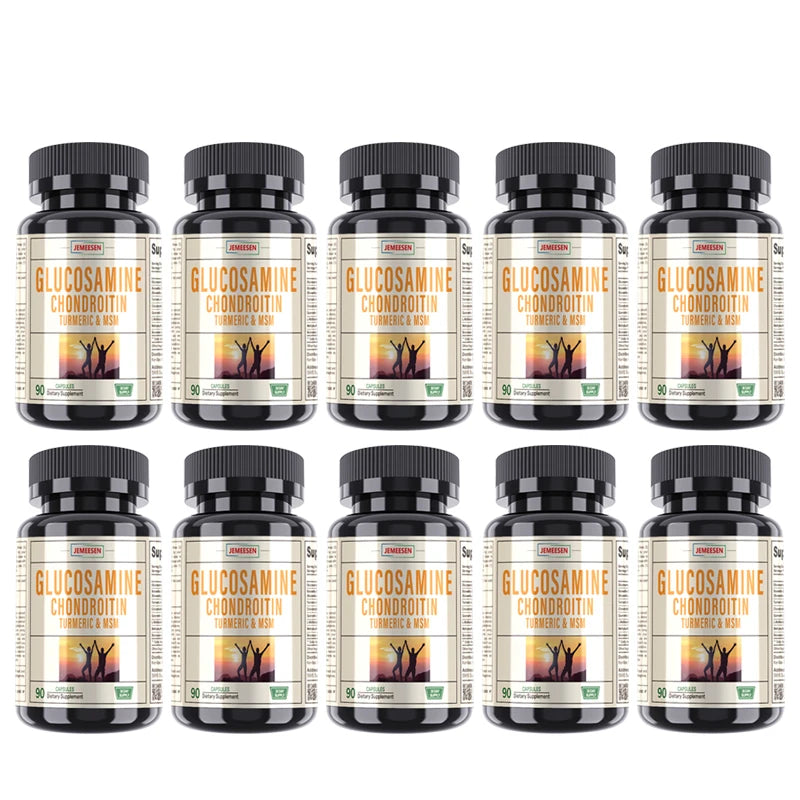 Glucosamine Chondroitin MSM - Promotes Skin, Nail and Joint Health, Antioxidant , Bone Density Health- Shellfish Free Supplement