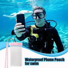 Cell Phone Waterproof Pouch Waterproof Cell Phone Case Dry Bag Touchscreen Function Transparent For Travel Rainy Cruise Ship