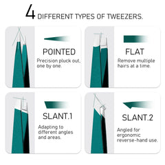 2/4/6Pcs Beauty Tools Eyebrow Tweezer Stainless Steel Hair Removal Clip for Eyelash Extension Tweezer Colorful Professional Make