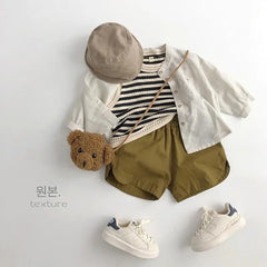 Children's Summer Korean Retro Shorts Boys and Girls Casual Thin Shorts Outdoor Wear Shorts for Girls  Boys Shorts
