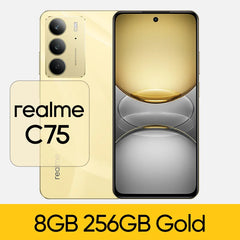 هاتف realme C75 4G الذكي IP69 IP68 مقاوم للغبار والماء بدرجة عسكرية 5828 مللي أمبير في الساعة 45 وات شحن عكسي متين