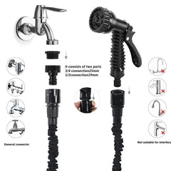 2024 Expandable Magic Hose, High-Pressure Car Wash, 7Water Spraying Functions, Water Gun, Home Garden Watering Hose garden hose