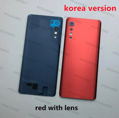 Back Glass G9 Replacement For LG Velvet G9 4G G910 5G G900 Battery Cover Rear Door Lid Panel Housing Case Camera Lens Sticker