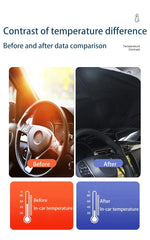 Car Sunshade Windshield Umbrella Front Sun Shade Parasol Foldable Summer Protection Car Heat Insulation Car Accessories