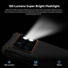 [World Premiere] HOTWAV Cyber 13 Pro 150LM Flashlight 20GB+256GB 6.6'' FHD+ 2K 10800mAh 20W Fast Charging 64MP Android 13 Global