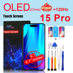 PINZHENG High Quality Screen INCELL LCD OLED For iPhone 14 Pro 15 Plus 13 Pro Max Display For iPhone Replacement With Tools