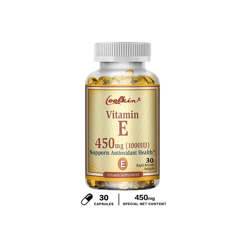 Vitamin E Capsules 450mg - Anti Aging Anti-Wrinkle Firming Skin, Facial Treatment