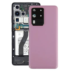 Battery Back Cover for Samsung Galaxy S20 Ultra with Camera Lens Cover Phone Rear Housing Case Replacement
