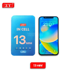 100% A ZY Incell لـ iPhone X XS Max 11 12 Pro Max 12Mini 13 Mini 14Plus مجموعة محول رقمي لشاشة اللمس LCD بديلة