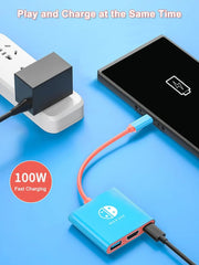 محول TUTI USB C إلى HDMI بدقة 4K/1080P يدعم وضع Switch TV Dock متوافق مع Steam Deck Nintendo Switch OLED